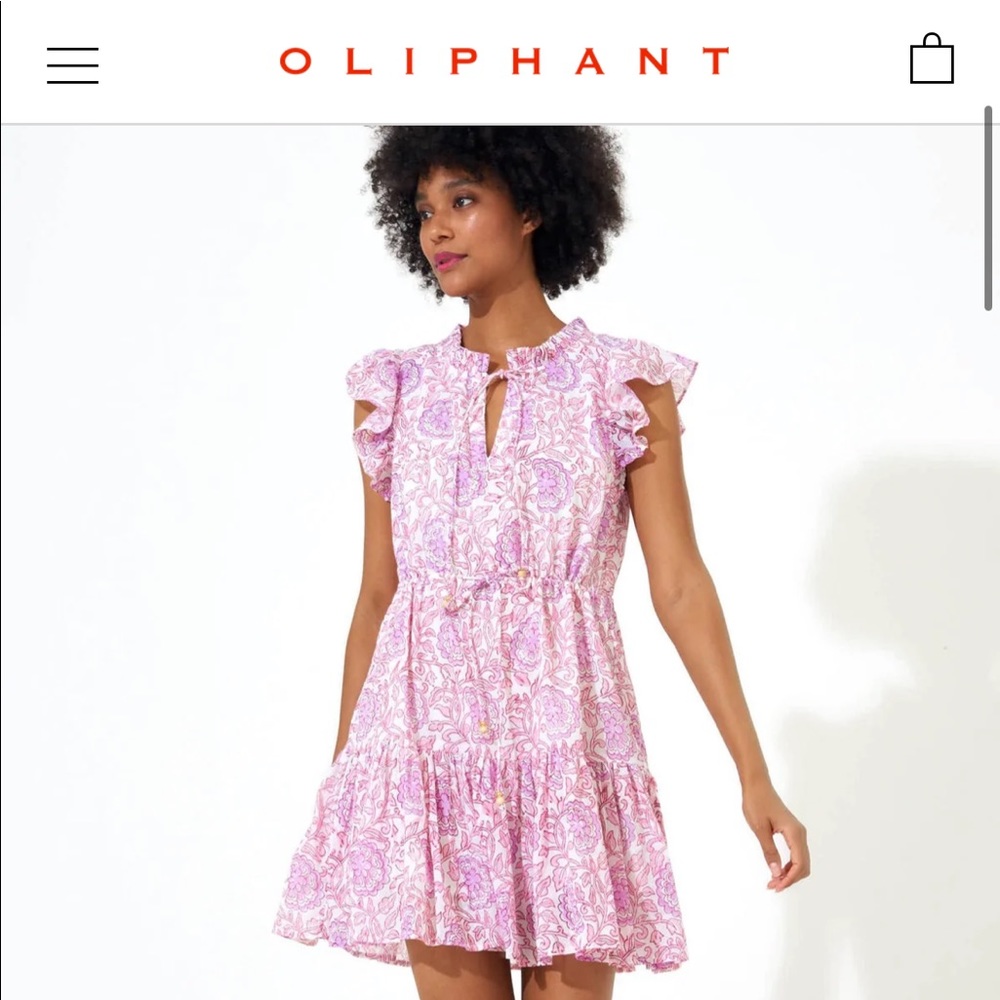 Oliphant dress- malta pink, size Small